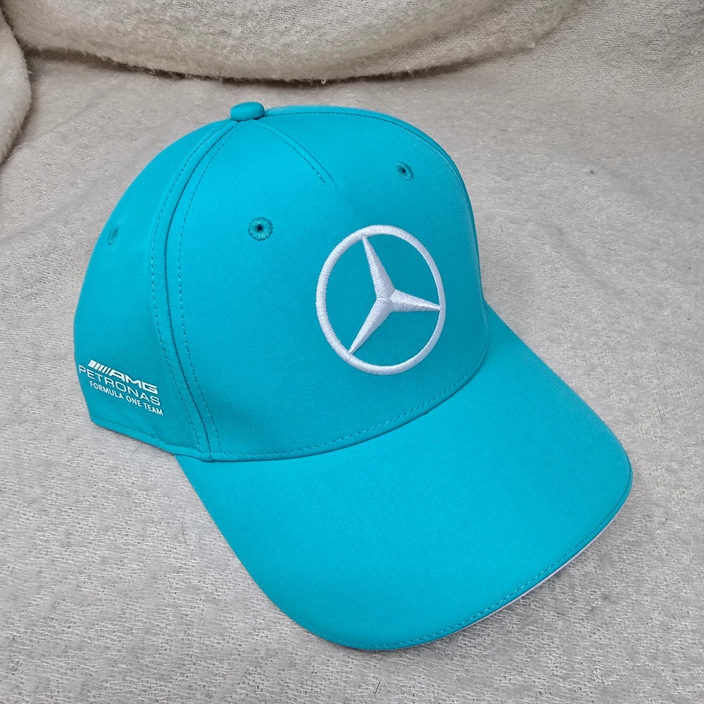 Mercedes AMG‎ Petronas Hat Mens Teal Formula One Team Racing Baseball Cap NEW